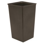 Witt Industries® 13 Gallon Square Rigid Plastic Liner, 11x11x20, Black